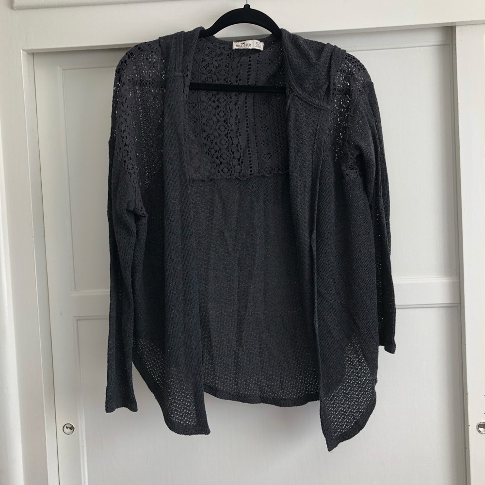 Grey Sweater Cardigan